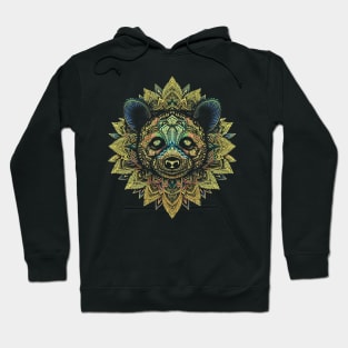 Mandala Panda Bear Illustration - Zen Animal Art Hoodie